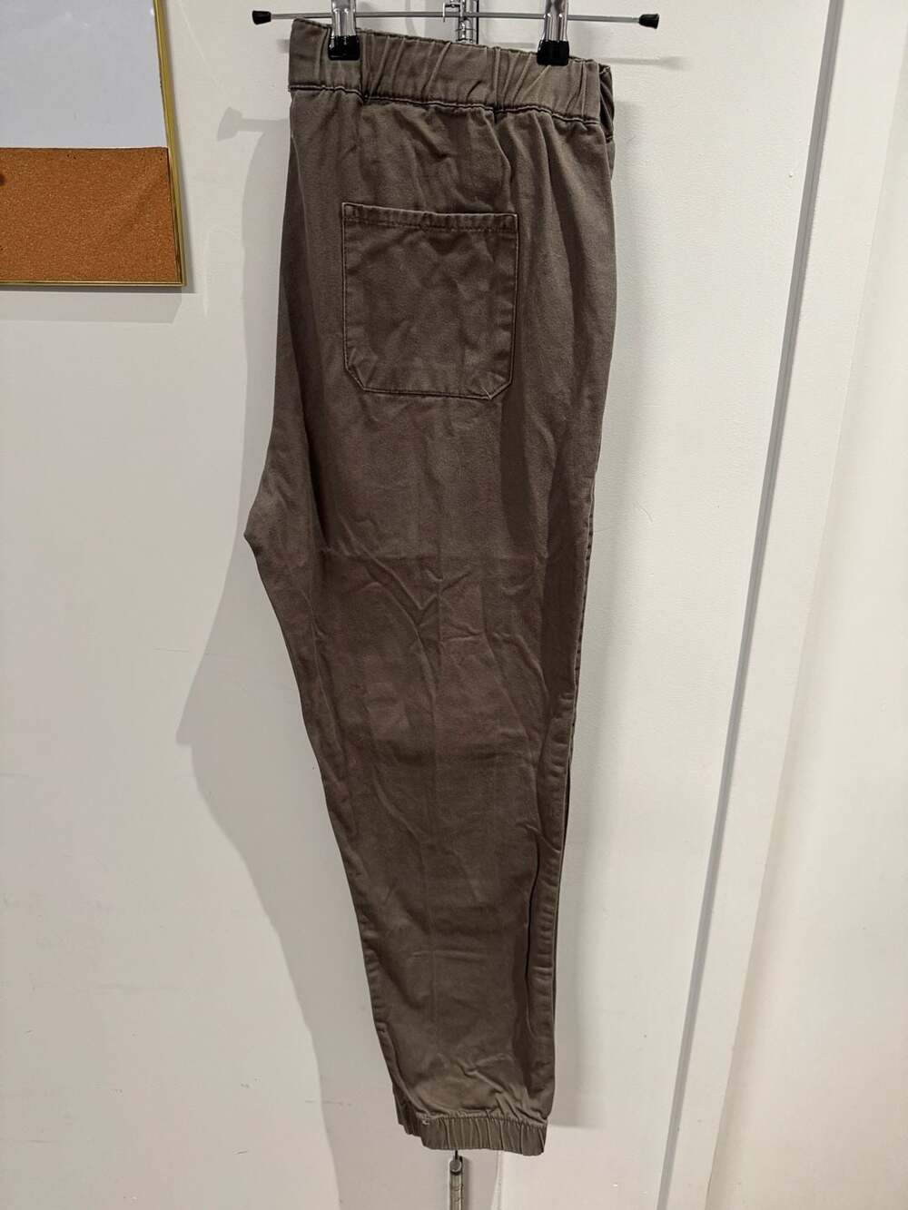 Matchstick Mens Casual Elastic Waist Jogger Pants Green Size 38